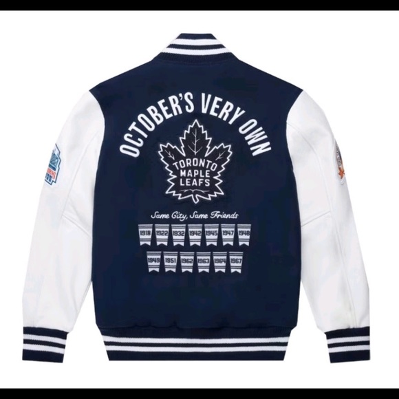 OVO / Toronto Maple Leafs Varsity Jacket size L - Picture 2 of 3